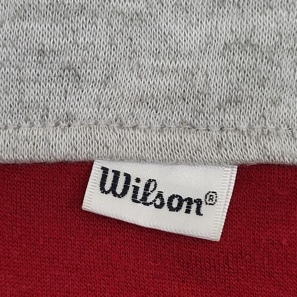 Vintage 90s Wilson Hooded Fleece Vest Women Large 22x23 Black Gray - Picture 6 of 12